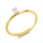 Solitaeire 4er-Krappe Gelbgold 18kt 0,21 Diamantringe mit 1 Diamanten - 1HM86