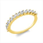 Memoire Gelbgold 18kt 0,67 Diamantringe mit 13 Diamanten - 1HQ13
