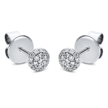 Ohrstecker Weißgold 18kt 0,21 Diamantschmuck mit 38 Diamanten - 2J105