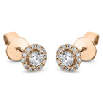 Ohrstecker 4er-Krappe Rosegold 18kt 0,29 Diamantschmuck mit 26 Diamanten - 2M633