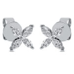 Ohrstecker Weißgold 18kt 0,30 Diamantschmuck mit 8 Diamanten - 2N415