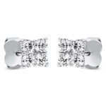 Ohrstecker Weißgold 18kt 0,63 Diamantschmuck mit 10 Diamanten - 2O893
