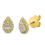 Ohrstecker Gelbgold 18kt 0,17 Diamantschmuck mit 44 Diamanten - 2P381