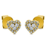 Ohrstecker Gelbgold 18kt 0,20 Diamantschmuck mit 34 Diamanten - 2P773