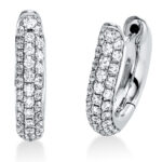 Creolen Weißgold 18kt 0,88 Diamantschmuck mit 68 Diamanten - 2Q197