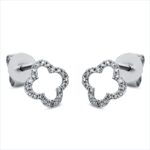 Ohrstecker Weißgold 18kt 0,09 Diamantschmuck mit 40 Diamanten - 2Q367