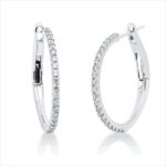 Creolen Weißgold 18kt 0,31 Diamantschmuck mit 42 Diamanten - 2R454