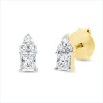 Ohrstecker Gelbgold 18kt 0,37 Diamantschmuck mit 8 Diamanten - 2T239