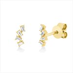 Ohrstecker Gelbgold 18kt 0,09 Diamantschmuck mit 8 Diamanten - 2T272