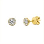 Ohrstecker Gelbgold 18kt 0,38 Diamantschmuck mit 26 Diamanten - 2U469