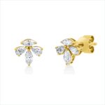Ohrstecker Gelbgold 18kt 0,42 Diamantschmuck mit 8 Diamanten - 2U494