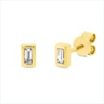 Ohrstecker Gelbgold 18kt 0,20 Diamantschmuck mit 2 Diamanten - 2V018