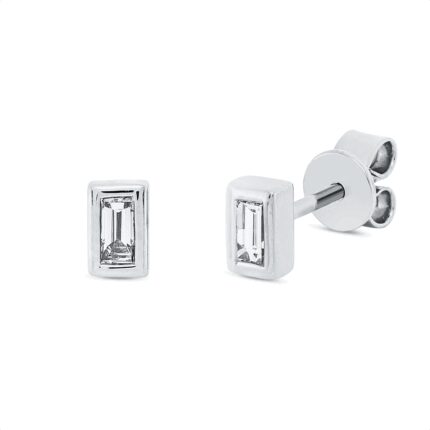 Ohrstecker Weißgold 18kt 0,21 Diamantschmuck mit 2 Diamanten - 2V018