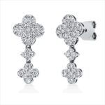 Ohrstecker Weißgold 18kt 0,53 Diamantschmuck mit 76 Diamanten - 2V020