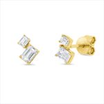 Ohrstecker Gelbgold 18kt 0,64 Diamantschmuck mit 4 Diamanten - 2V038