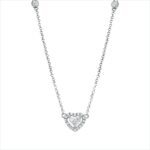 Collier Weißgold 18kt 0,20 Diamantschmuck mit 21 Diamanten - 4E903