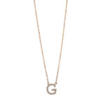 Collier Rosegold 18kt 0,08 Diamantschmuck mit 20 Diamanten - 4H312
