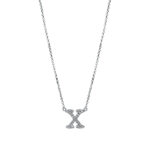 Collier Weißgold 18kt 0,11 Diamantschmuck mit 25 Diamanten - 4H344