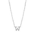 Collier Weißgold 18kt 0,11 Diamantschmuck mit 27 Diamanten - 4H345