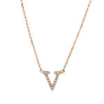 Collier Rosegold 18kt 0,07 Diamantschmuck mit 19 Diamanten - 4H496