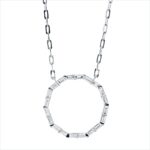 Collier Weißgold 18kt 0,40 Diamantschmuck mit 20 Diamanten - 4M132