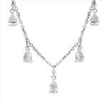 Collier Weißgold 18kt 0,64 Diamantschmuck mit 7 Diamanten - 4N647