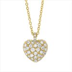 Collier Gelbgold 18kt 0,71 Diamantschmuck mit 52 Diamanten - 4N934