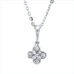 Collier Weißgold 18kt 0,07 Diamantschmuck mit 9 Diamanten - 4O402