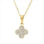 Collier Gelbgold 18kt 0,15 Diamantschmuck mit 25 Diamanten - 4O403
