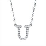 Collier Weißgold 18kt 0,07 Diamantschmuck mit 20 Diamanten - 4O429