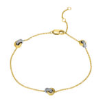 Armband Gelbgold / Weißgold 18kt 0,16 Diamantschmuck mit 33 Diamanten - 5B907