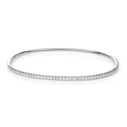 Armreif Weißgold 18kt 0,78 Diamantschmuck mit 43 Diamanten - 6A139