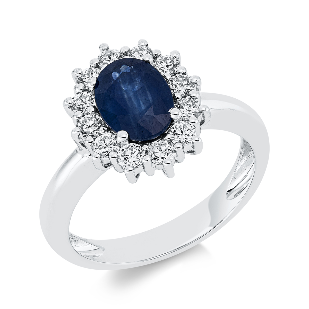 1GH35W Farbstein Weißgold 18kt 0,55 Diamantringe Farbstein 1,5 ct - 1GH35 – Bild 1