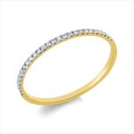 Memoire Gelbgold / Weißgold 18kt 0,10 Diamantringe mit 27 Diamanten - 1GL26