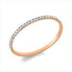 Memoire Rosegold 18kt 0,10 Diamantringe mit 27 Diamanten - 1GL26