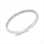 Memoire Weißgold 18kt 0,10 Diamantringe mit 27 Diamanten - 1GL26
