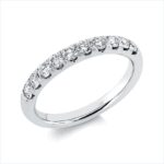 Memoire Weißgold 18kt 0,56 Diamantringe mit 10 Diamanten - 1HS15
