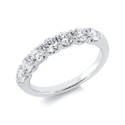 Memoire Weißgold 18kt 1,01 Diamantringe mit 7 Diamanten - 1HS17