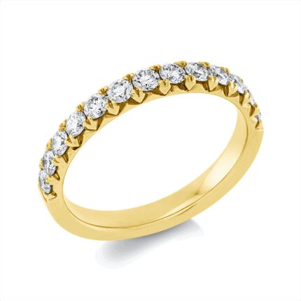 Memoire Gelbgold 18kt 0,63 Diamantringe mit 13 Diamanten - 1HT32