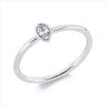 Solitaeire Weißgold 18kt 0,14 Diamantringe mit 1 Diamanten - 1HV49