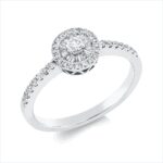 Baguette Weißgold 18kt 0,31 Diamantringe mit 50 Diamanten - 1HY99