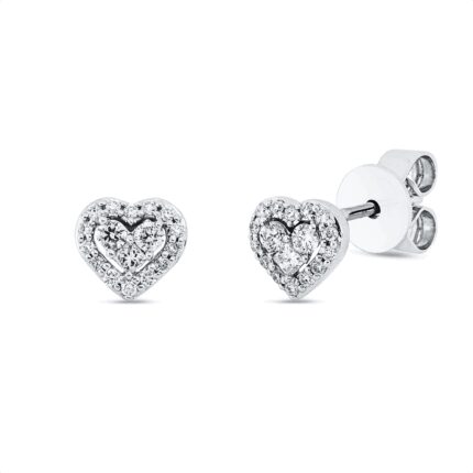 Ohrstecker Weißgold 18kt 0,19 Diamantschmuck mit 34 Diamanten - 2P773