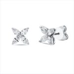 Ohrstecker Weißgold 18kt 0,80 Diamantschmuck mit 8 Diamanten - 2S396