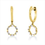 Ohrschmuck Gelbgold 18kt 0,19 Diamantschmuck mit 12 Diamanten - 2U199