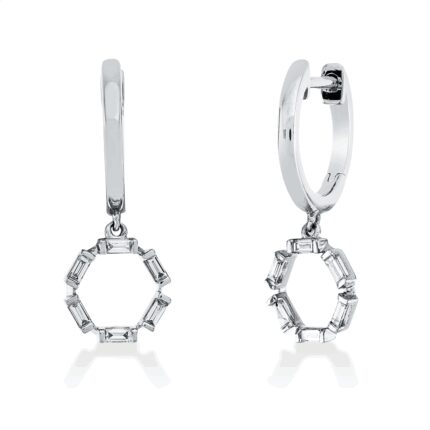 Ohrschmuck Weißgold 18kt 0,19 Diamantschmuck mit 12 Diamanten - 2U199