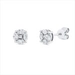 Ohrstecker Weißgold 18kt 0,53 Diamantschmuck mit 10 Diamanten - 2U498