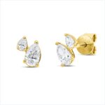 Ohrstecker Gelbgold 18kt 0,64 Diamantschmuck mit 4 Diamanten - 2V036
