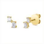 Ohrstecker 4er-Krappe Gelbgold 18kt 0,50 Diamantschmuck mit 4 Diamanten - 2V047