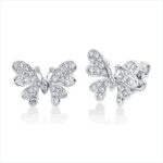 Ohrstecker Weißgold 18kt 0,61 Diamantschmuck mit 64 Diamanten - 2V161