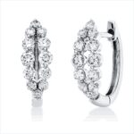 Creolen Weißgold 18kt 0,62 Diamantschmuck mit 24 Diamanten - 2V278